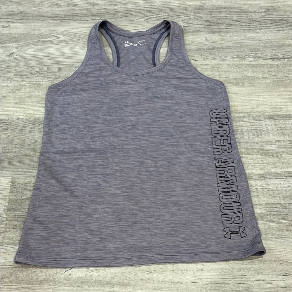 Under Armour Purple Racerback Tank Top Athletic Fit